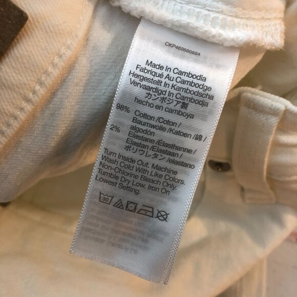 Madewell Womens The Perfect Vintage Wide-Leg Crop Jean Stretch Tile White 23P - Picture 9 of 11